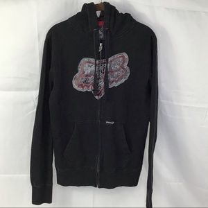 Original Fox full zip hooded sweatshirt small